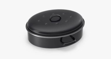 Beyaz arka planda izole edilmiş kablosuz kulaklıklar. 3d illüstrasyon.