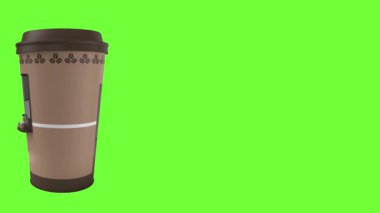 kahve fincan izole kahverengi zemin üzerinde.