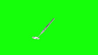 Siyah zemin üzerinde golf topu