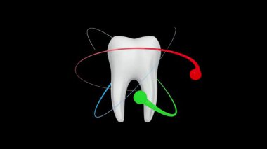 Diş modelinin 3 boyutlu görüntüsü