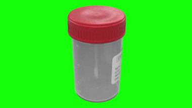 Test tüpü, 3 boyutlu illüstrasyon