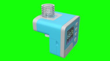 Tıbbi termometre 3 boyutlu. 3d oluşturma.