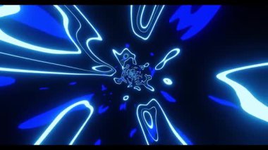 Oklarla mavi soyut arkaplanın dijital bileşimi