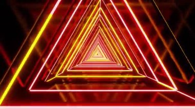 Soyut neon parlayan çizgiler. Tasarımınız için arkaplan.