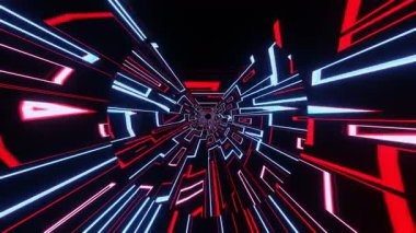 Parlak çizgileri olan soyut teknoloji arkaplanı.