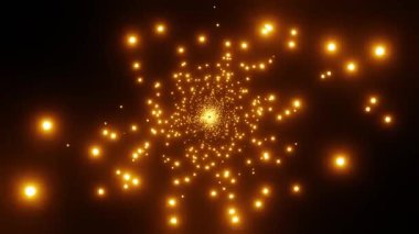 Parlayan parçacıklarla soyut arkaplan.