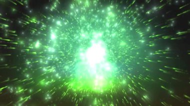 Soyut fraktal ışık arkaplanının 3 boyutlu görüntülenmesi