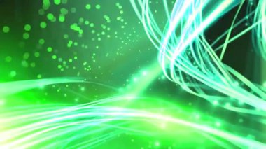 soyut şablon ve çizgilerle yeşil arkaplan, vektör illüstrasyonu