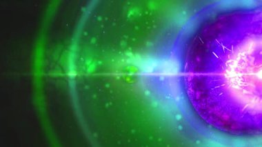 Soyut arkaplan. çok renkli sihir illüstrasyonu ve 3 boyutlu resim. Dijital. Parlak uzay. Dijital görüntüleme. Duvar Kağıdı