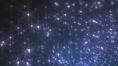 Parlayan parçacıklarla soyut arkaplan, bokeh.