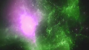 Uzayda renkli Bulutsusu