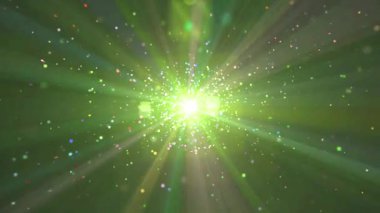 Açık Yeşil, parlak yıldızlı sarı vektör düzeni.