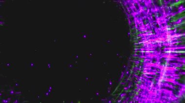 Parlayan ışıklarla renkli soyut çizimler