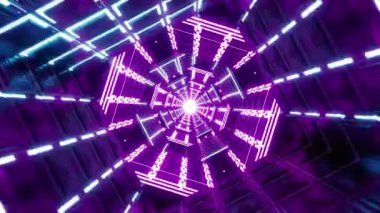 Renkli neon ışıkları olan soyut arkaplan