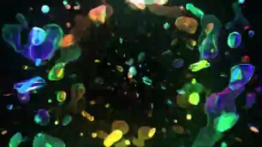 Renkli bokeh ile soyut arkaplan