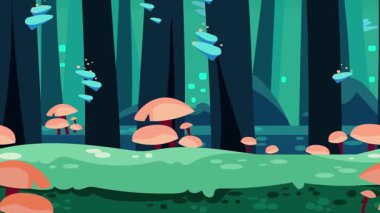 soyut orman arka planı, vektör illüstrasyonu