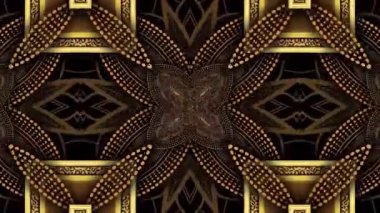 Altın ve siyah elementlerden oluşan kusursuz arkaplan deseni