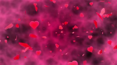 Sevgililer günü geçmiş kalpleri ile