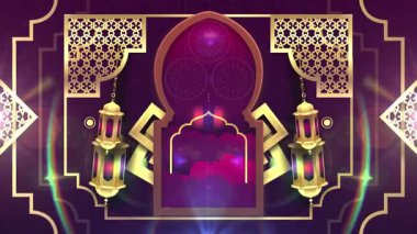 Altın ve beyaz renkli bir deseni olan soyut bir arkaplan