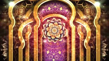 3 boyutlu soyut fraktal arkaplan ve güzel süslemeler.