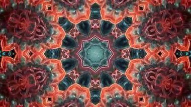 Soyut renkli mandala dürbünü görünümü