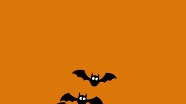 Turuncu zemin üzerinde yarasalar ile Seamless Modeli