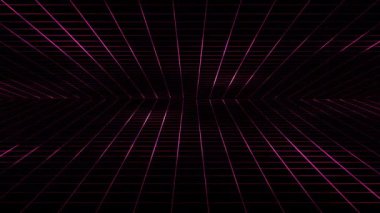 3D görüntüleme, neon çizgiler ve parlayan neon arkaplan, neon çizgiler, soyut arkaplan.