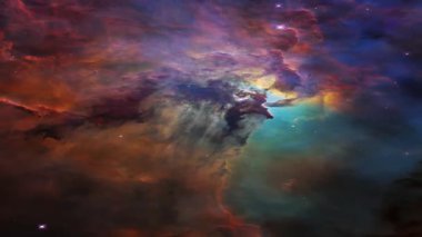 Uzayda nebula, uzayın derinliklerinde yıldızlar ve galaksiler. Bilim ve doğa geçmişi. Bu görüntünün unsurları Nasa tarafından desteklenmektedir