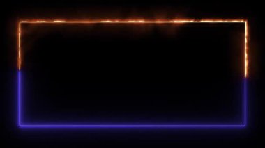 Neon ışıkları olan soyut parlak neon arkaplan.