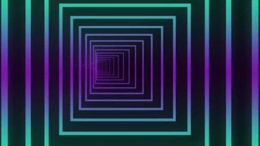 soyut renkli neon ışıklar hareket halinde, 3 boyutlu görüntüleme