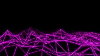 Soyut neon parlayan çizgiler. Neon görüntü. Neon arka plan. 3D görüntüleme. 3d illüstrasyon.