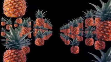 Siyah beyaz bir ananas.