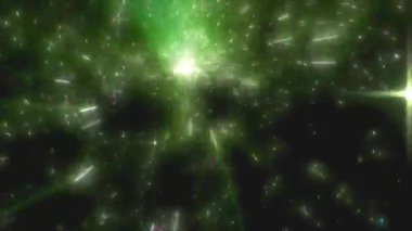 Yıldızlı soyut yeşil arkaplan.