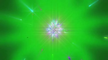 Yıldızlı soyut yeşil arkaplan