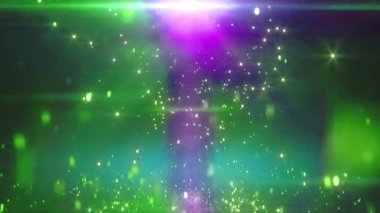 Parlayan parçacıklarla soyut arkaplan