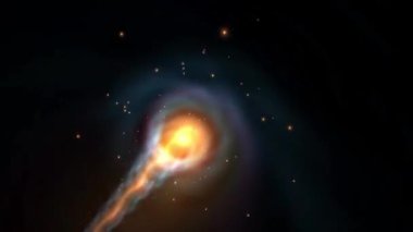 Boşluğu olan soyut gökada arkaplanı