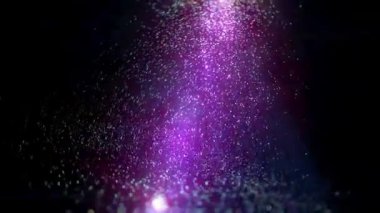 Işık parçacıklarının canlı bir görüntüsü mistik bir atmosfer yaratıyor..