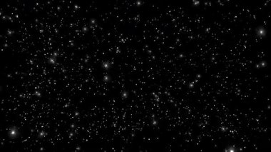Evrenin güzelliğini gösteren, siyah bir arkaplana karşı muazzam bir genişlikte yıldızlar..