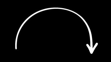 Kara Arkaplanda Aşağı Oklarla Yörüngelerin Görsel İfadesi