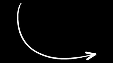 Siyah arkaplanda hareket ve akış yönünü gösteren okların canlandırılmış çizimi