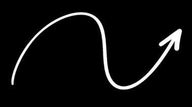 Görsel İçerik Tasarımı için Kara Arkaplanda Oklarla Dalga Deseni Canlandırması