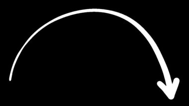 Siyah Arkaplan Videosunda Yörünge ve Yönü Gösteren Animasyon Okları