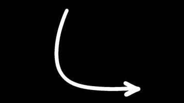 El Çizimi Animasyonu Okun oluşumunu gösteriyor, Yön ve İlerleme Sembolizmi