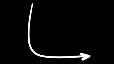 Satır Çizimleri Animasyon Gösterme Hareketi ve Oklarla Yön Değişikliği, Görsel Tasarım Kavramı