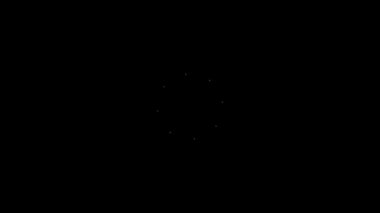 Karanlık Görüntü ve Görüntü Arkaplanda Tekrarlanan Radyal Örneklerin Soyut Animasyonu