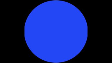 Koyu bir arkaplanda mavi dairelerin tekrarlanmasının minimalist animasyonu bir desen oluşturur