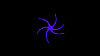 Siyah Arkaplan, Dinamik Görsel Efektler Üzerinde Değişen Şekillerin Canlandırılması