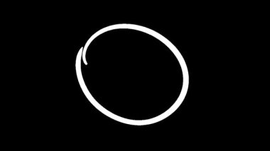 Geçiş ve dönüşümü gösteren siyah arkaplan üzerindeki dönüşüm çemberi animasyonu