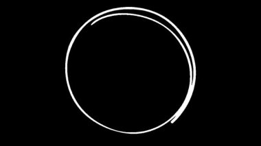 Animasyon Çemberleri Geçiş Döngüsü Siyah Arkaplan Döngüsü Kusursuz 4K
