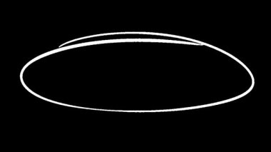 Soyut Animasyon: Siyah Arkaplan 'da Simetrik Şekil Değiştiren Sekiz Dairesel Şekil